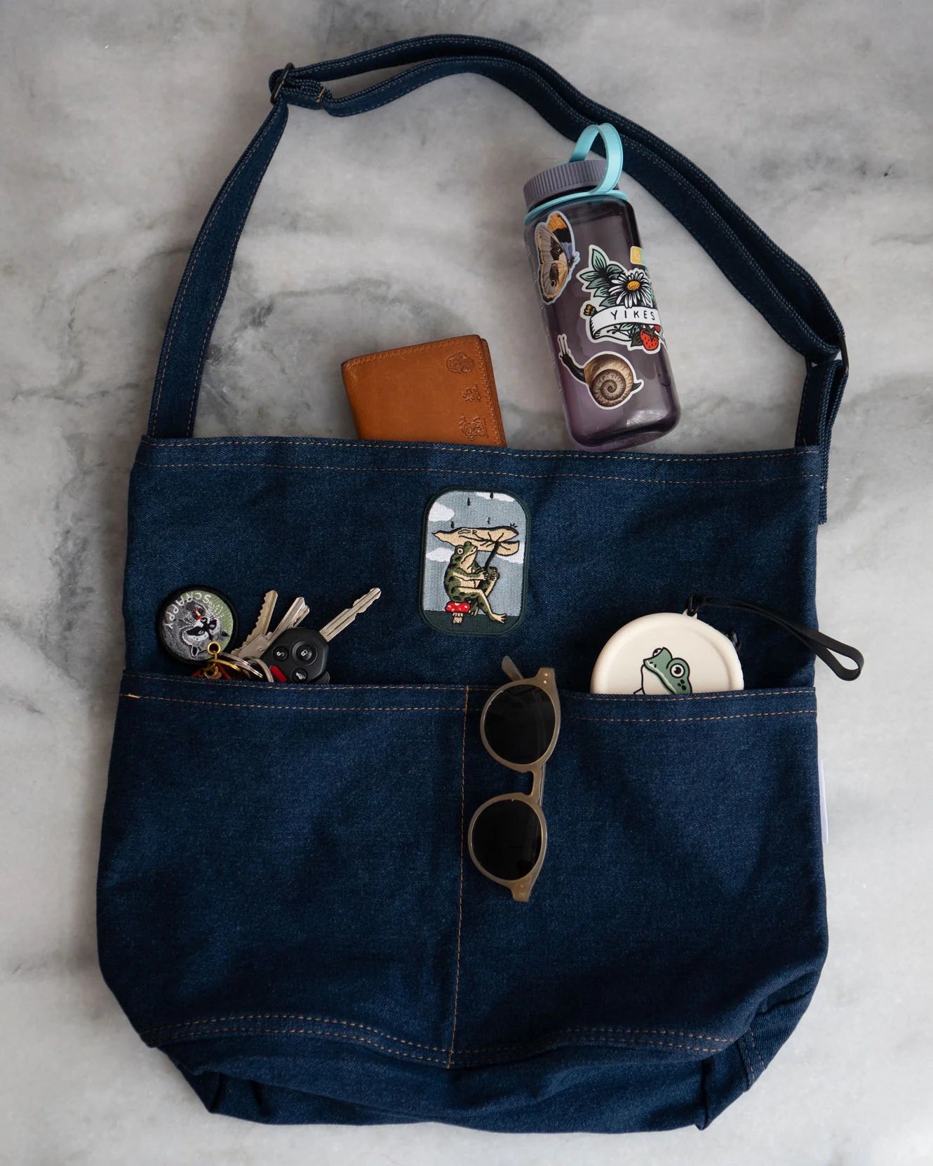Fourre-Tout en Jean 'Choisis Ton Patch'