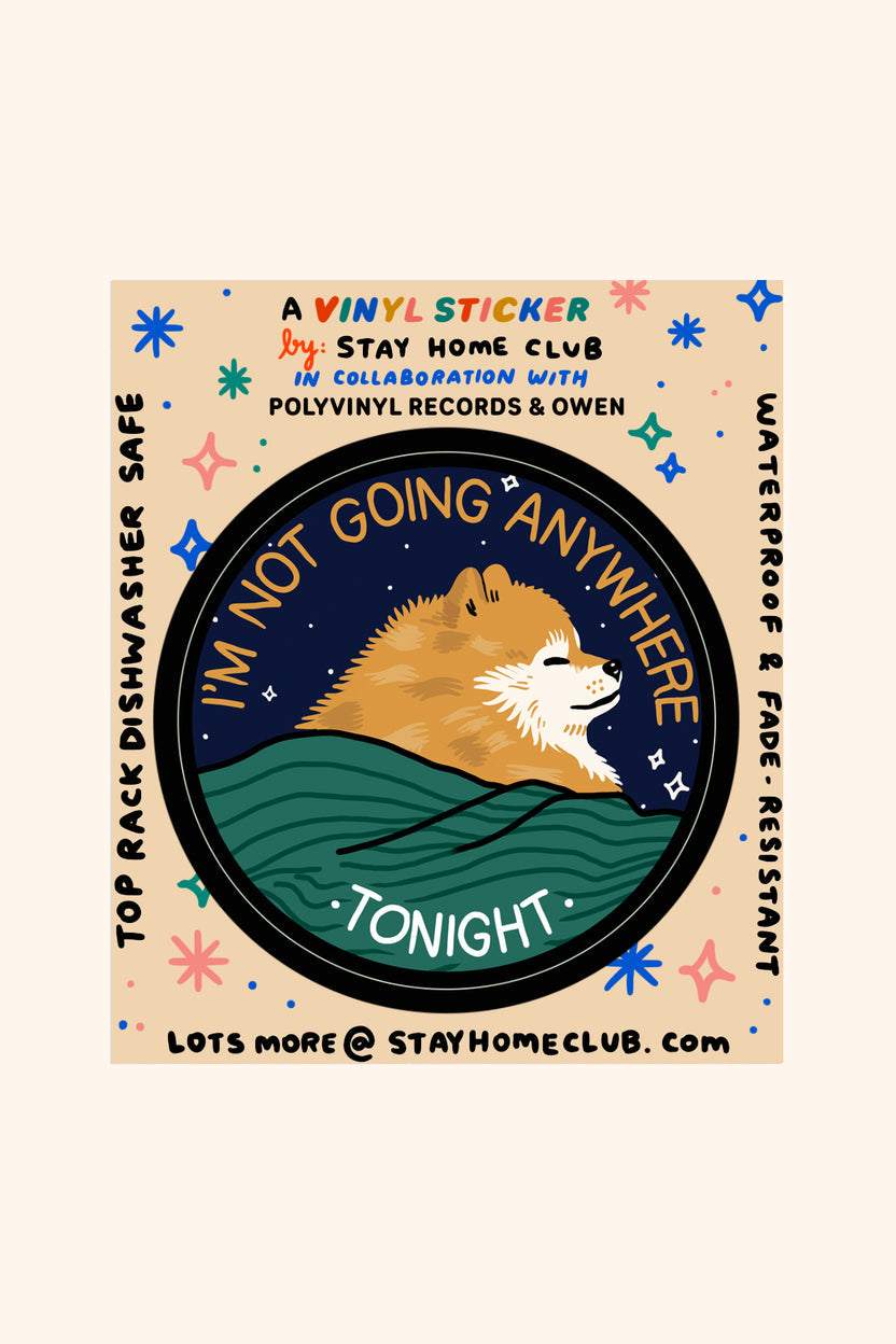 Autocollant 'Anywhere Tonight'