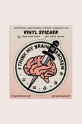 Autocollant 'Brain is Broken'