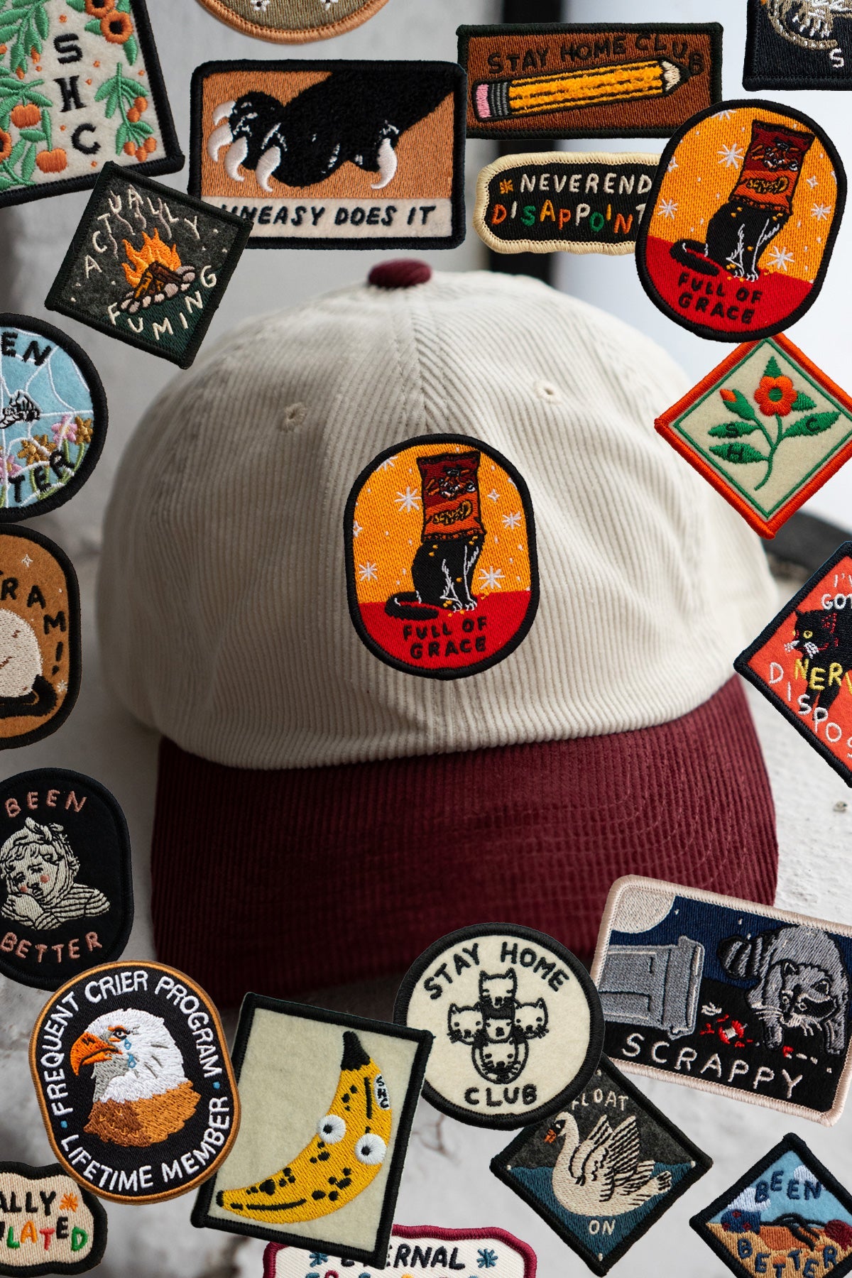 Casquette Velours-Côtelé 'Choisis Ton Patch'
