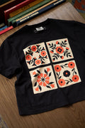 T-Shirt Carré CC 'Four Blocks' | Noir