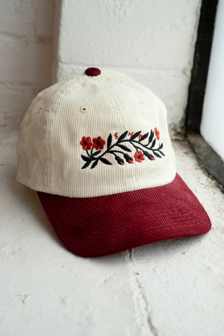 Casquette en Velours Côtelé 'Garland' | Prune