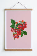 Affiche "Googly Raspberries"