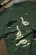 T-Shirt 'Goose Morning' | Vert Forêt
